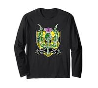 Stemma Scozzese del Clan MacLeod di Lewis Cardo Motto Maglia a Manica