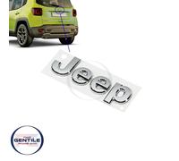 STEMMA SCRITTA PORTELLONE POSTERIORE " JEEP " RENEGADE CROMATA CON ADESIVO