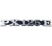 Stemma/Scritta «Px 125 E» Per Cofano Vespa Px 125-2 Perni 158X20 Mm Interasse 105 Mm