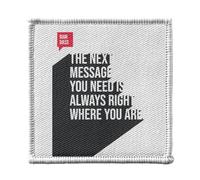 Stemma termoadesiva da indossare 7 x 7 cm, The Next Message You Need Is Always Right Quote Ram Dass Inspire Motivate Spiritual Meditation - Patch da stirare per riparazione o personalizzazione