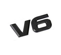 Stemma V8 V6, stemma per parafango laterale per portellone posteriore, decalcomania di ricambio per Jeep BMW Dodge Mercedes Benz Chrysler Toyota Honda Nissan Kia Chevrolet (V6 nero opaco)