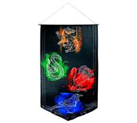 Stemmi della casa di Harry Potter progettati striscione intricato realizzato in