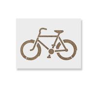 Stencil a forma di bicicletta, per pittura aerografata, decorazione artistica da parete, modello fai da te, in Mylar da 7,5 mm, riutilizzabile