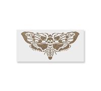 Stencil a forma di falena della testa di morte, 12,7 x 28 cm