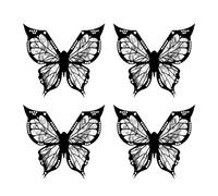 Stencil a forma di farfalla, con punta ad ala, look eyebrow ciglia, ombretto, guida per gli occhi, strumento per il trucco degli occhi, stencil a farfalla