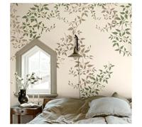Stencil a forma di foglia di vite grande, stencil da parete in plastica, 40 | Stencil riutilizzabile con foglie di vite per dipingere su pareti in legno, tela, decorazione per la casa