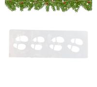 Stencil a forma di piccola impronta di Natale, riutilizzabile, per | Modello per festivo sentieri di Natale Decorazione Pittura Forniture Babbo Natale Piccolo Aiutante Vacanze Divertimento