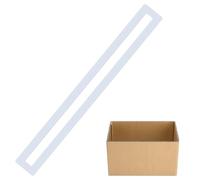 Stencil a linee - 10,2 x 239,9 cm, stencil in silicone per lettere da 10,2 x 239,9 cm, con scatola di carta per asfalto, marcatura e percorsi