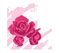 Sizzix Olivia Stencil a Strati, 4 Pezzi, Motivo acquerellabili Stencils, Materiale Sintetico, Rose ad Acquerello, One Size