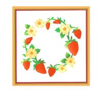 Stencil a strati, ghirlanda di fragole, confezione da 4 pezzi, di Jennifer Ogborn