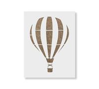 Stencil A4 con mongolfiera