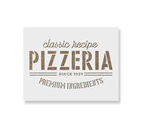 Stencil A4, stile rustico, vintage, pizzeria