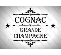 Stencil A4, stile shabby chic, francese, per mobili, tessuto, vetro, 190 micron, riutilizzabile, Mylar* (143)