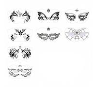 Stencil Body Art | Disegno Facile e Veloce, Stencil per Pittura Facciale, Lavabile, Feste, Truccatori