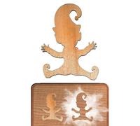 Stencil con impronta di gnomi per sentiero di gnomi, modello creativo per vialetti, guida artistica per prato, pennarello riutilizzabile per cortile, gradini del giardino, decorazione fantasy per