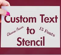 Stencil con testo personalizzato, per progettare il proprio design, stencil riutilizzabili per pittura a spruzzo, pellicola in PVC/poliestere, acciaio inossidabile/acrilico, stencil per lettere per la