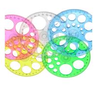 Stencil Da 5 Cerchi Per Modello Righello Goniometro Da 360 Gradi Stencil Misurazione