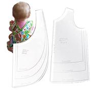 Stencil da cucito reversibile riutilizzabile, set di modelli multistrato, guide di taglio di precisione, modello durevole per la creazione di vestiti per bambole, abbigliamento per bambini, cucito fai