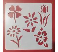Stencil da disegno, 13 x 13 cm, con lettere d'amore, riutilizzabili, in plastica, per dipingere su legno, parete, tessuto, roccia, tela, mobili, decorazione per la casa, stile 3
