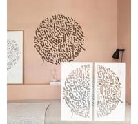 Stencil da parete, 70 cm, design a cerchio, di alta qualità, per mobili, superfici, riutilizzabili, S646