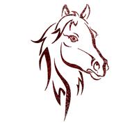 Stencil da parete per animali testa di cavallo per decorazione artistica da p...