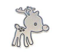 Stencil da taglio a forma di cervo natalizio per creazioni creative su carta, ottimo regalo per bambini, adolescenti, ragazzi, fustelle natalizie