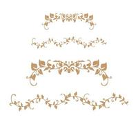 Stencil Deco Borders 013 Tre Misure Stencil Dimensione: 20x20 cm (7,9x7,9 in) Dimensioni del disegno: 17,9x14,2 cm TODO-STENCIL