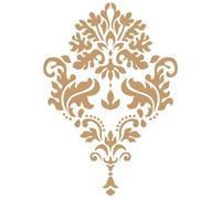 Stencil Deco Damasco 040. Misure: Dimensioni esterne dello stencil: 20 x 30 cm Misure Design: 17,7 x 25,6 cm