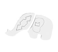Stencil decorativi a forma di elefante, set di righelli da cucito in acrilico, stencil riutilizzabili per trapuntatura, bellissimo motivo animale, strumento fai da te per la cameretta dei bambini