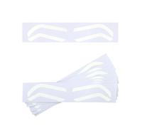 Stencil del sopracciglio, adesivi per sopracciglia - Stencil per sopracciglia per sopracciglia per le donne - Modelli professionali da 50 coppie, adesivi a di ausiliaria per il trucco colorato