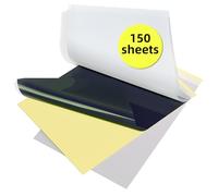 Stencil di carta per tatuaggi e tatuaggi, per trasferimento di tatuaggi, compatibile con M08F, TP81, TP83, TP88, stampante, formato A4, 8,27 x 11,69 pollici, 150 fogli
