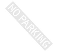 Stencil di divieto di parcheggio: modello di grandi dimensioni, riutilizzabile, in silicone, strumento di marcatura delle superfici facile da allineare per una chiara applicazione del colore e un uso