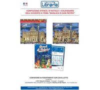 Stencil di Natale. Con Calendario dell'avvento 3D a tema "Basilica di San Pietro"
