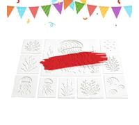 Stencil di Pesci per Dipingere Sagome Animali Marini Riutilizzabili Da | Stencil Pesci Di Mare Per Decorare Sassi, Torte, Biglietti, Casa, Giardino, Scrapbooking, Disegno E Arte
