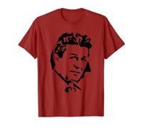Stencil Enrico Berlinguer Comunisti Veri Maglietta, Uomo, Mirtillo Rosso, S