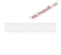 Stencil Fire Lane - Stencil per lettere, stencil in calcestruzzo riutilizzabile, stencil per linee di parcheggio e pavimentazione, per magazzino all'aperto, scuola, ospedale, banchina di