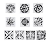 Stencil floreali di design artistico per decorazioni per la casa, lezioni di arte scolastica, modelli riutilizzabili con intricati motivi di ritaglio, stencil floreale riutilizzabile