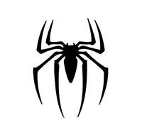Stencil formato A4 - Marvel Spiderman Symbol, stencil da parete, in vero Mylar riutilizzabile, 190 micron