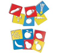 Stencil - frutta e verdura 12 pezzi cm 15x14