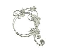 Stencil fustellati a forma di corona d'uva per scrapbooking, strumento di goffratura, in acciaio al carbonio, fustella per album di ritagli, creazione di biglietti creativi, fustelle in acciaio