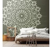 Stencil giganti con mandala gigante, 150 cm, con fiore rotondo, per pareti, riutilizzabili, per decorare la parete, per dipingere frigoriferi, artigianato, mobili portatili