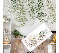Stencil grande foglia vite, plastica pittura parete stencil 30 cm x 64 cm | Stencil riutilizzabile con foglie di vite per dipingere su pareti in legno, tela, decorazione per la casa