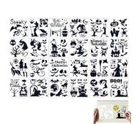 Stencil Halloween Artigianali 24 Pezzi Riutilizzabili Ragnatela