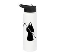 Stencil horror per Halloween, motivo: angelo della morte Stainless Steel Insulated Water Bottle