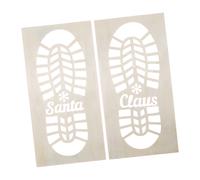 Stencil impronta di Babbo Natale Stencil stivale di Babbo Natale per