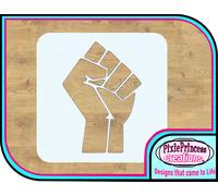 Stencil In Mylar 190 Per Aerografo Dipinto Logo Fist Supporto Black Lives Matter