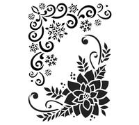 Stencil in plastica con motivi intagliati al laser Ideen mit Herz, formato A4 | Perfetto per la decorazione di tessuti, pareti, finestre, carta, scrapbooking, bambini, lavori manuali, fai da te