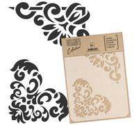 Stencil in plastica riutilizzabile fai da te / A3 A4 A5 Angoli #1 Artigianato