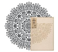 Stencil in Plastica Riutilizzabile MANDALA #01