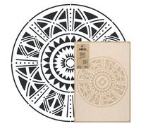 Stencil in Plastica Riutilizzabile MANDALA AFRICANO